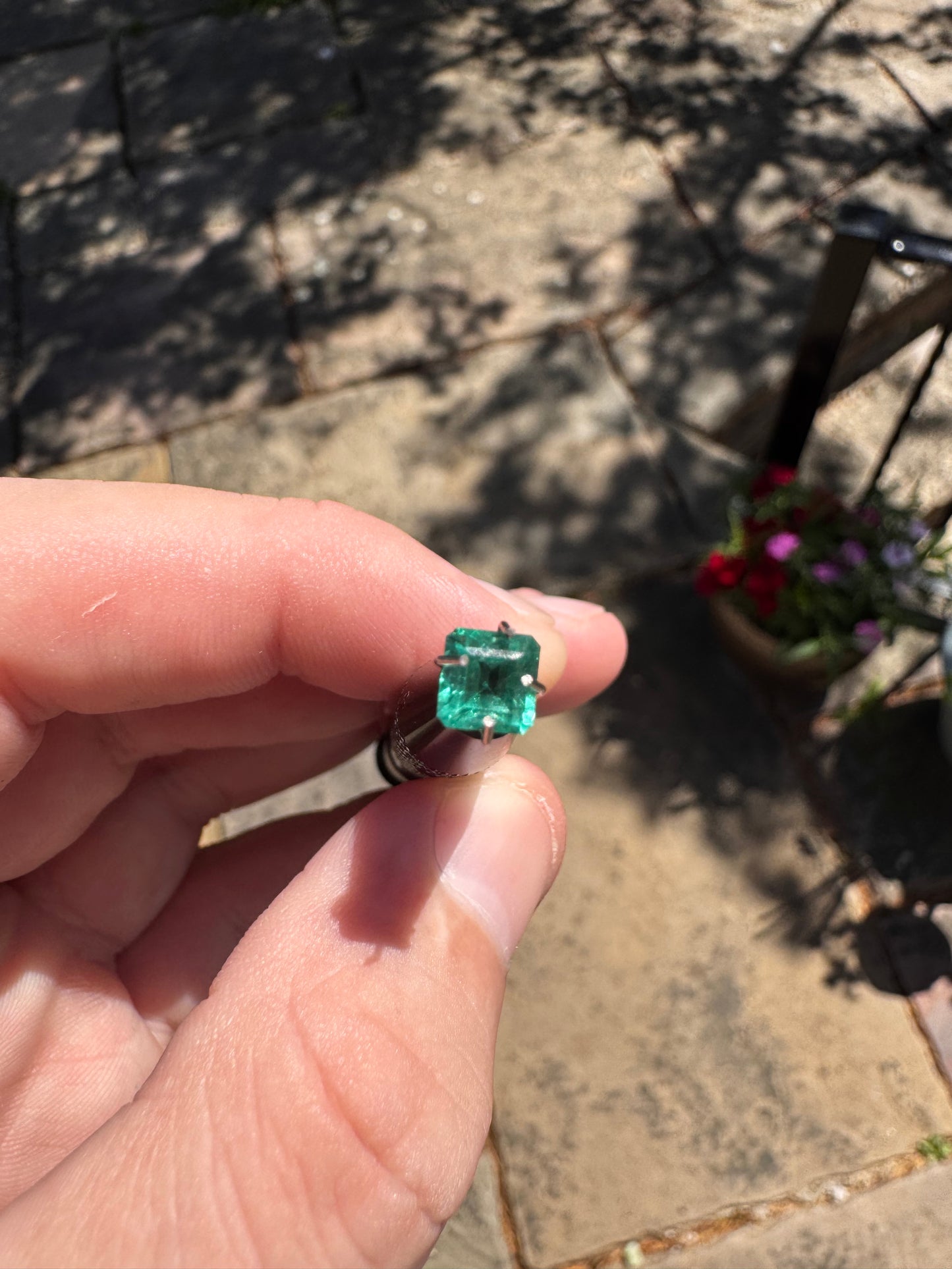 0.65ct Emerald Cut Colombian Emerald (Certified Gemstone)