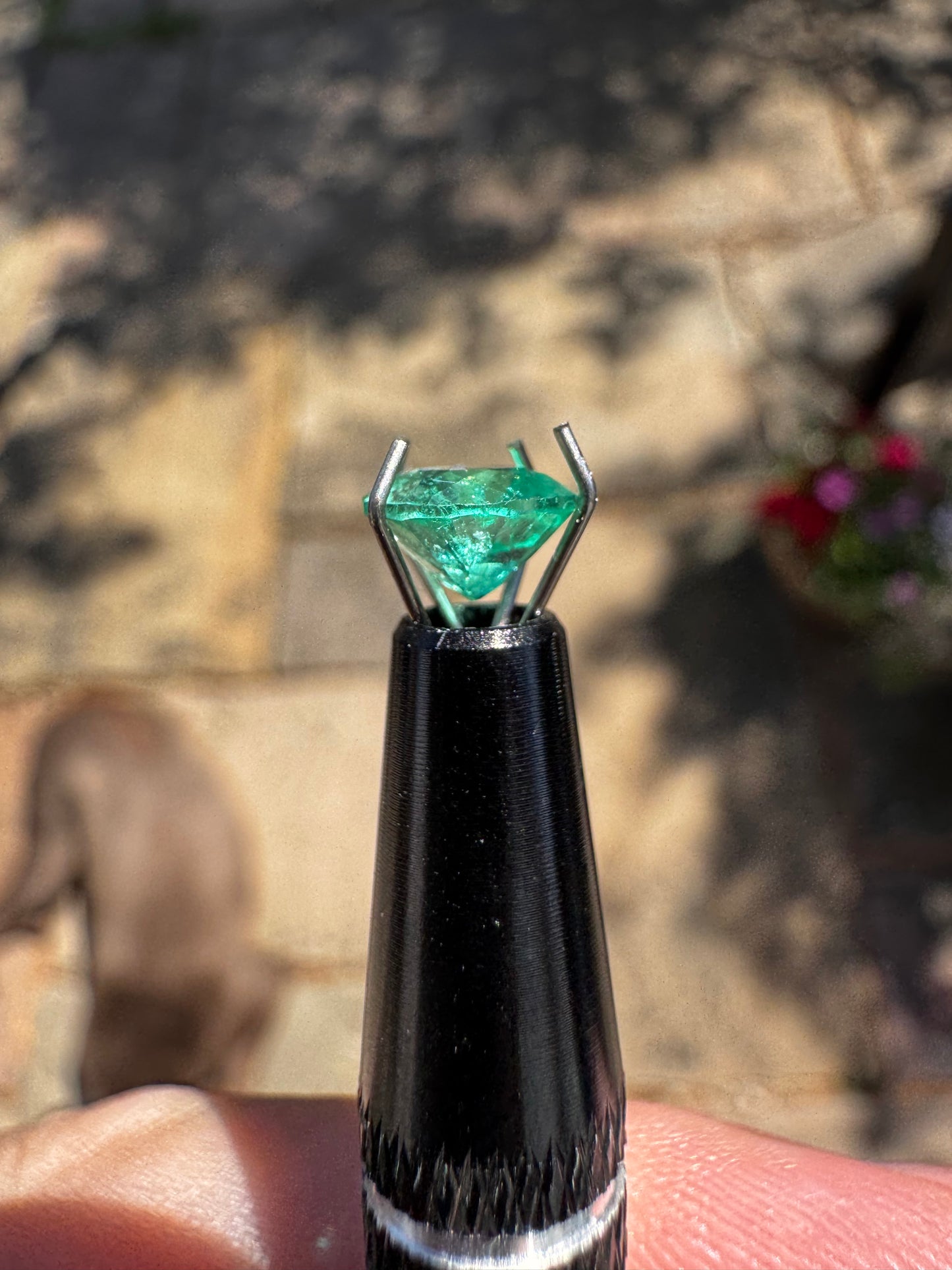 0.89ct Natural Colombian Cushion Cut Emerald (Certified Gemstone)