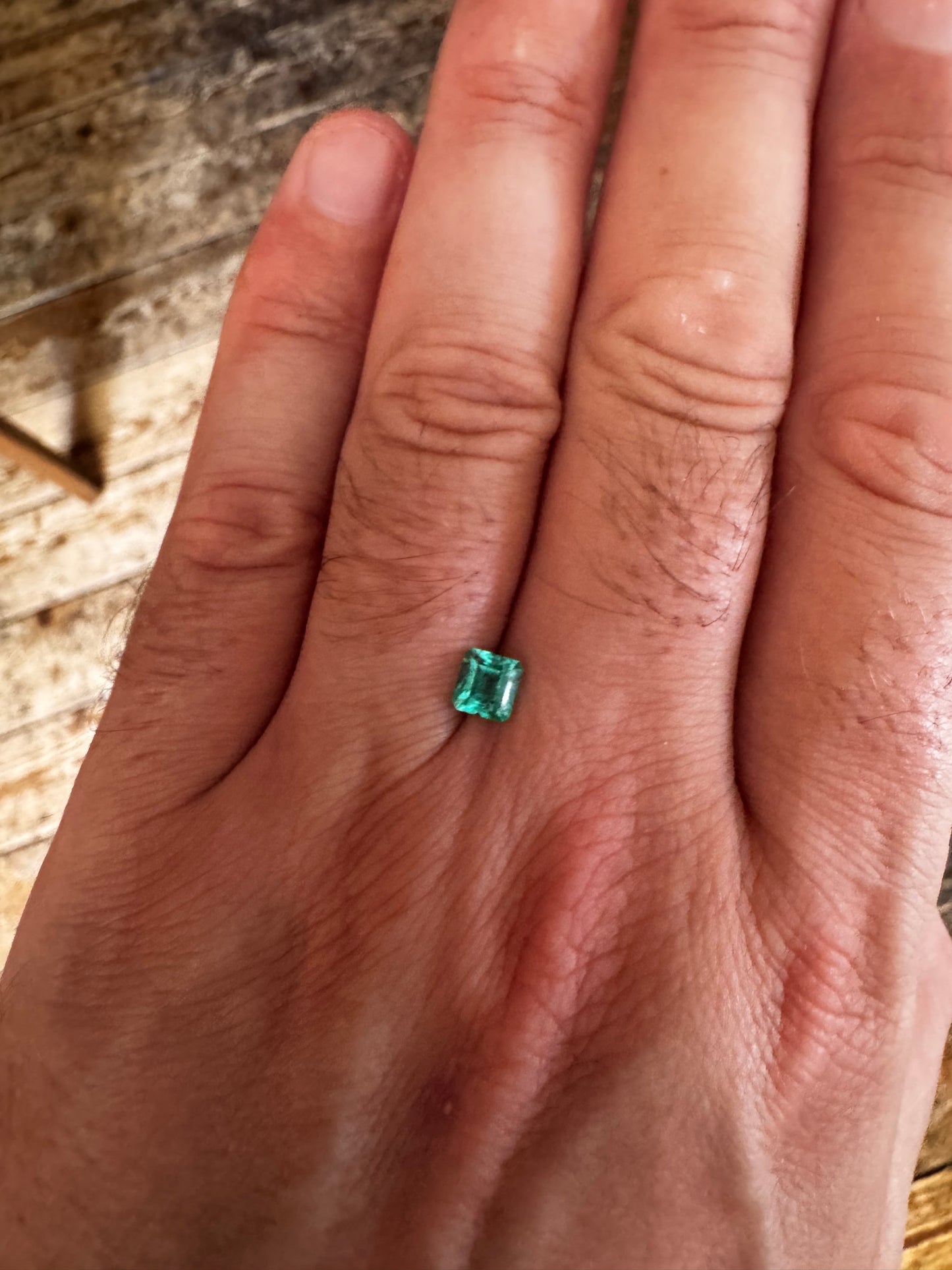 0.65ct Emerald Cut Colombian Emerald (Certified Gemstone)