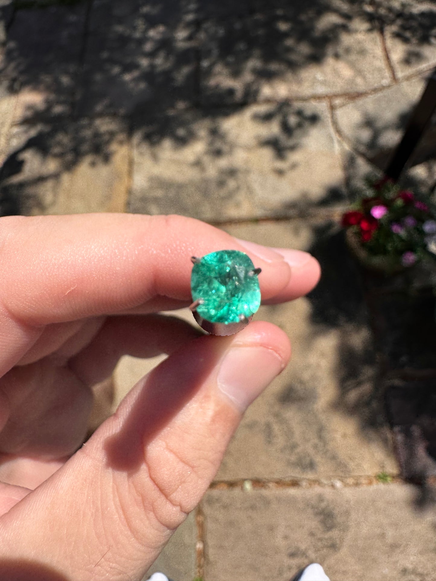 0.89ct Natural Colombian Cushion Cut Emerald (Certified Gemstone)