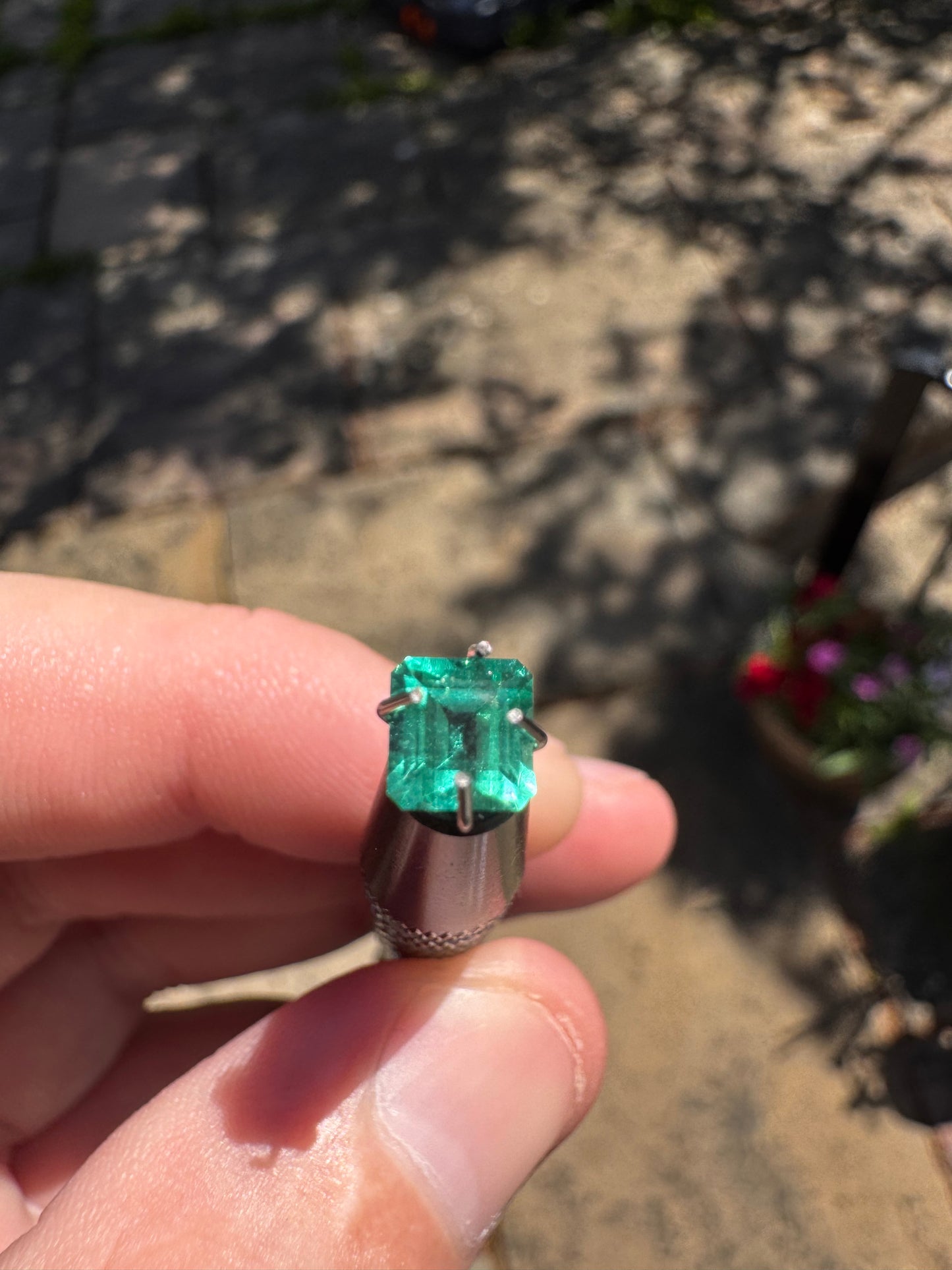 0.65ct Emerald Cut Colombian Emerald (Certified Gemstone)