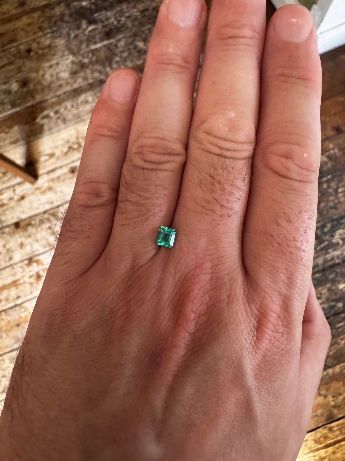 0.65ct Emerald Cut Colombian Emerald (Certified Gemstone)