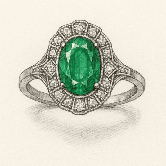 Custom Emerald Jewellery
